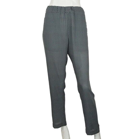 Tomas Maier Elastic waist Easy Pants in Black white square size 6 - Picture 1 of 10